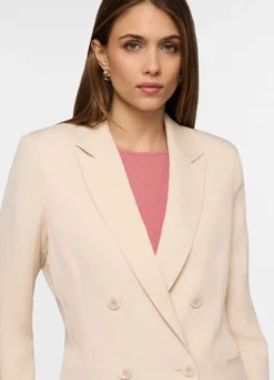Blazer doppiopetto misto viscosa donna