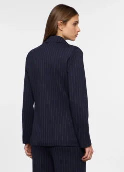 Blazer gessato misto viscosa donna