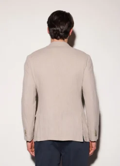 Blazer in lino e cotone uomo
