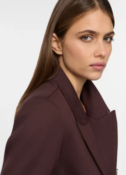 Blazer in punto Milano misto viscosa donna