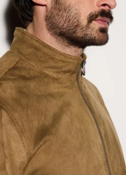 Blouson in ECOpelle scamosciata uomo