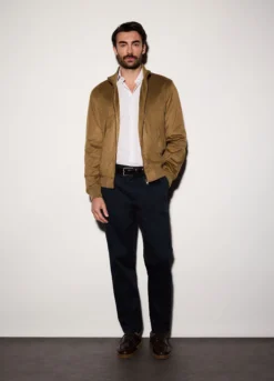 Blouson in ECOpelle scamosciata uomo