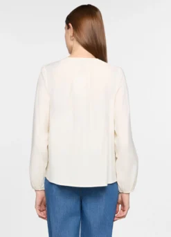 Blusa con scollo a goccia donna