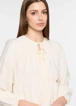 Blusa con scollo a goccia donna
