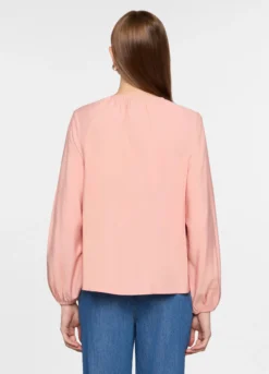 Blusa con scollo a goccia donna