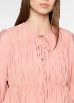 Blusa con scollo a goccia donna