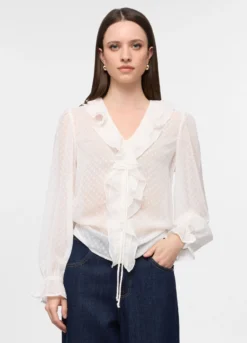Blusa con scollo a V donna