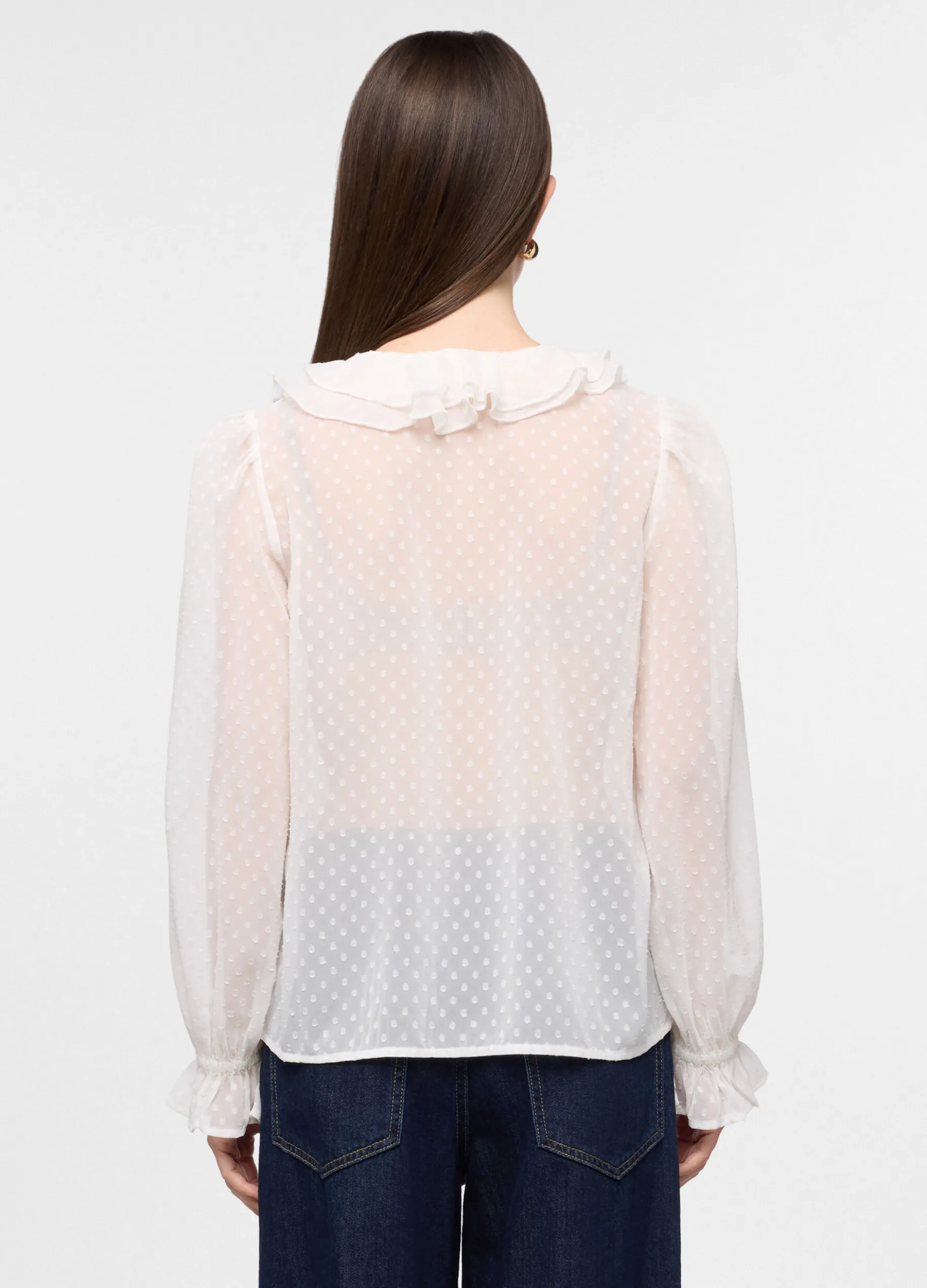 Blusa con scollo a V donna