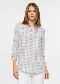 Blusa con stampa donna