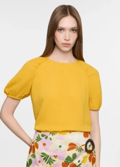 Blusa crepe girocollo donna