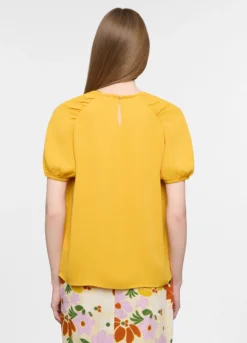 Blusa crepe girocollo donna