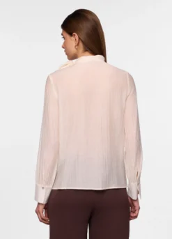 Blusa crepe mista lyocell donna