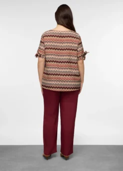 Blusa Fit Regular girocollo donna curvy