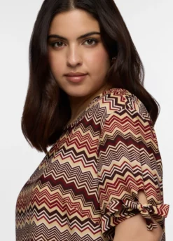Blusa Fit Regular girocollo donna curvy