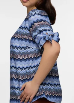Blusa Fit Regular girocollo donna curvy