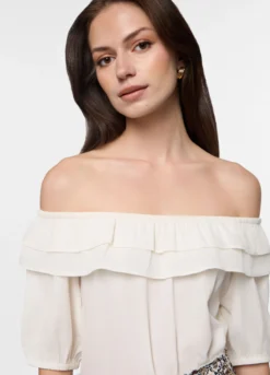 Blusa fit regular in american crêpe donna