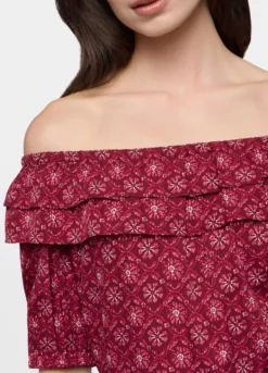 Blusa fit regular in american crêpe donna