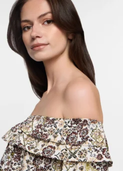 Blusa fit regular in american crêpe donna