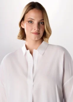 Blusa in pura viscosa donna curvy