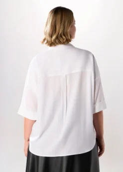Blusa in pura viscosa donna curvy