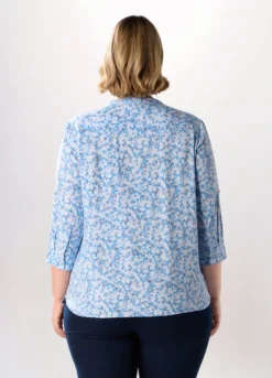 Blusa in pura viscosa donna curvy