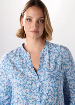 Blusa in pura viscosa donna curvy