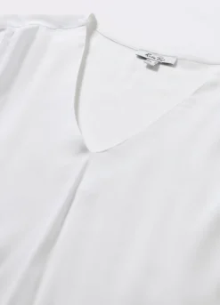 Blusa in pura viscosa donna curvy