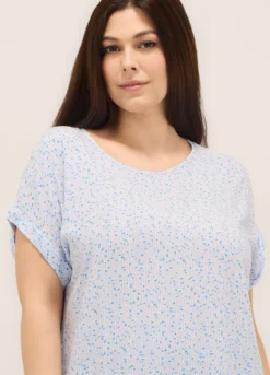 Blusa in pura viscosa donna curvy