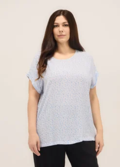 Blusa in pura viscosa donna curvy