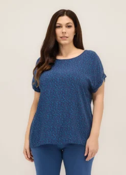 Blusa in pura viscosa donna curvy