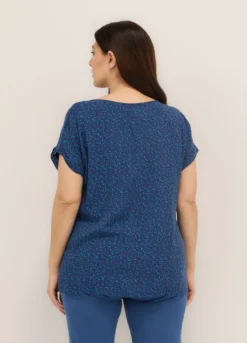 Blusa in pura viscosa donna curvy