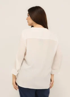Blusa in pura viscosa donna curvy