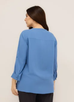 Blusa in pura viscosa donna curvy