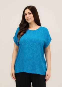 Blusa in pura viscosa donna curvy