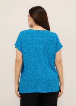 Blusa in pura viscosa donna curvy