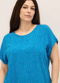 Blusa in pura viscosa donna curvy