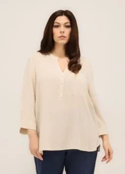 Blusa in pura viscosa donna curvy