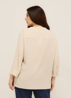 Blusa in pura viscosa donna curvy