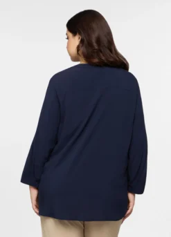 Blusa in pura viscosa donna curvy