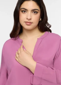 Blusa in pura viscosa donna curvy