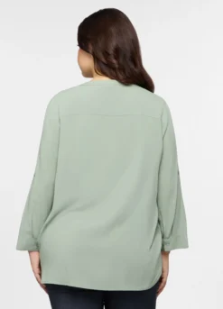 Blusa in pura viscosa donna curvy