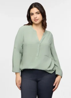 Blusa in pura viscosa donna curvy