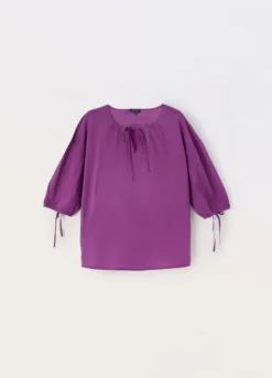 Blusa in puro cotone donna curvy