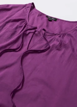 Blusa in puro cotone donna curvy