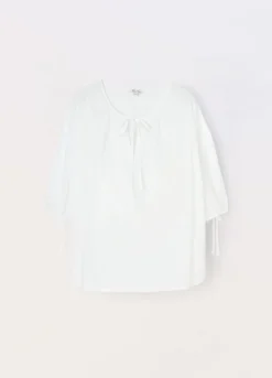 Blusa in puro cotone donna curvy