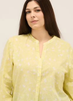 Blusa in puro cotone donna curvy