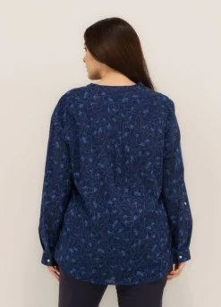 Blusa in puro cotone donna curvy