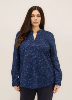 Blusa in puro cotone donna curvy