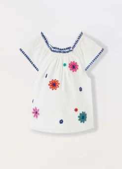 Blusa in puro cotone muslin bambina