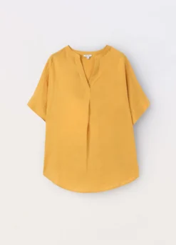 Blusa misto lino donna curvy